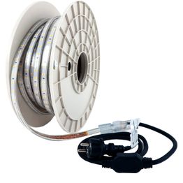 Led Energie Työmaavalonauha 25 m 230 V 8 W/m 20 000 lm 4000 K, kelalla