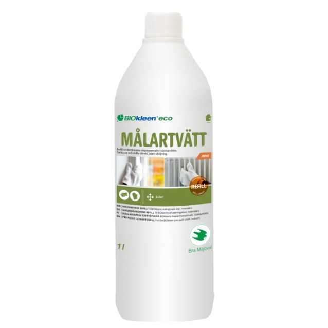 Maalarinpesu Biokleen Eco sisätiloihin 1 l