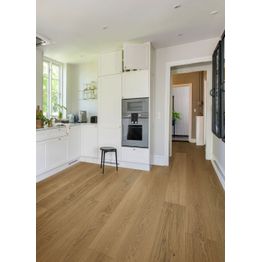 Kovetettu puulattia Bjelin Tammi Tullstorp 3.0 Terra Brown, harjattu, mattalakattu, eri kokoja