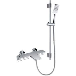 Suihkusetti Bathlife Skur, termostaattihanalla, juoksuputkella, hierova suihku, kromi