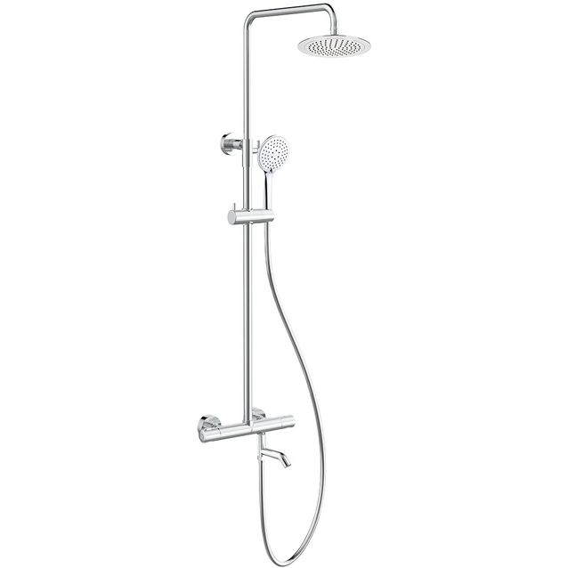 Sadesuihkusett Bathlife Brusa Fylla-juoksuputkella kromi