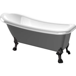 Kylpyamme Bathlife Ideal, 1530x760 mm, harmaa, eri tassuja