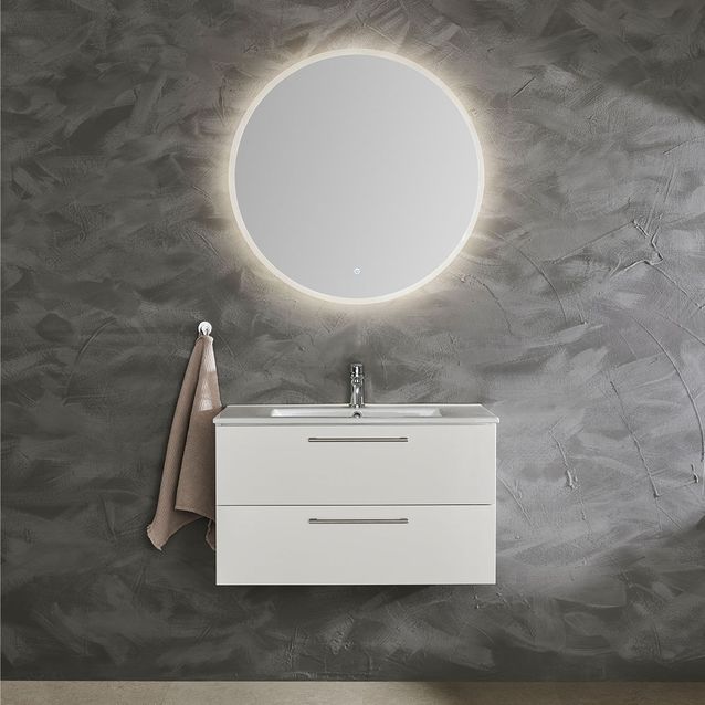 Allaskaappi pesualtaalla Bathlife Lust 80 valkoinen