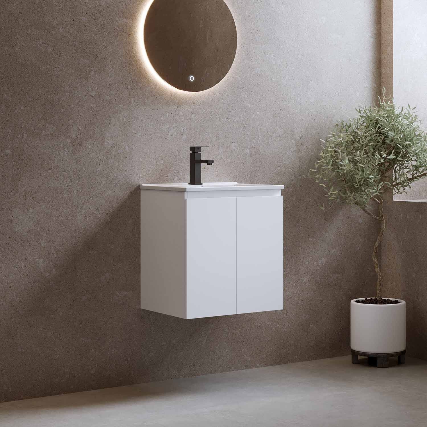 Allaskaappi altaalla Bathlife Smila, 50 cm, valkoinen