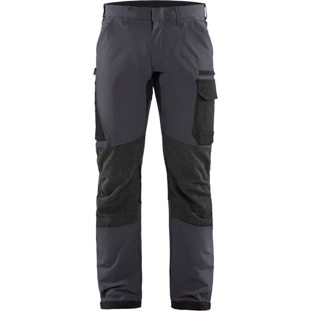 Housut Blåkläder 1422 Stretch harmaa/musta