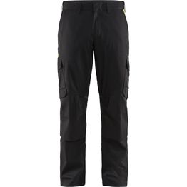 Housut Blåkläder 1448 Stretch musta/keltainen