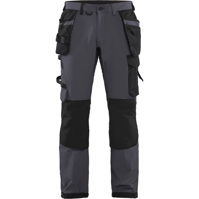 Riipputaskuhousut Blåkläder 1522 Stretch harmaa/musta