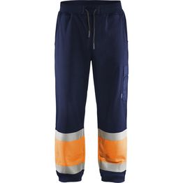 Collegehousut Blåkläder 1549 Highvis mariininsininen/huomio-oranssi