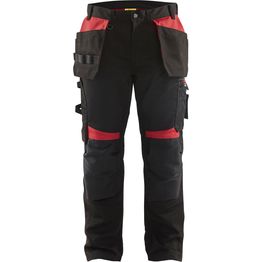 Riipputaskuhousut Blåkläder 1555 musta/punainen