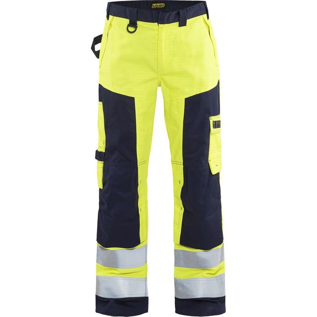 Palosuojatut housut Blåkläder 1578 Multinorm huomiokeltainen/sininen