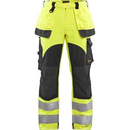 Palosuojatut riipputaskuhousut Blåkläder 1589 Multinorm huomiokeltainen/sininen