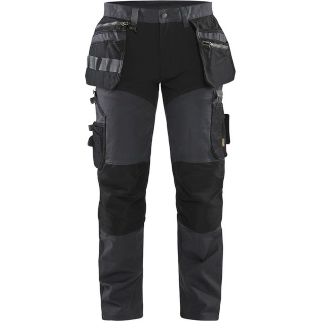 Riipputaskuhousut Blåkläder 1599 Stretch tummanharmaa/musta