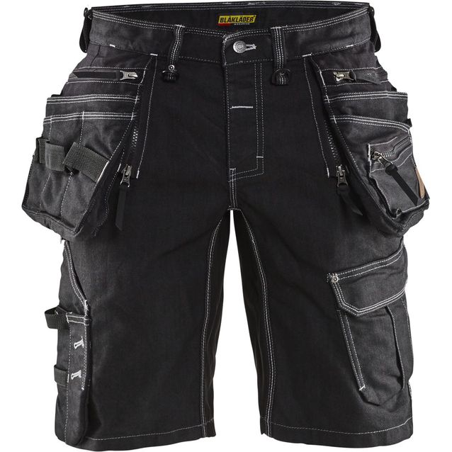 Riipputaskushortsit Blåkläder 1992 Stretch X1900 musta