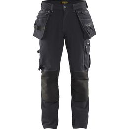 Riipputaskuhousut Blåkläder 1998 Stretch X1900 tummanharmaa/musta