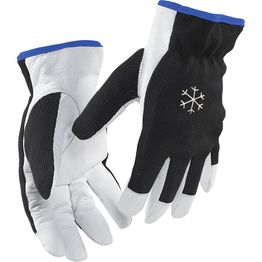 Työhanskat Blåkläder 2286 nahkaa vuorella musta/valkoinen