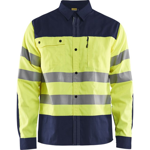 Paita Blåkläder 3255 Highvis huomiokeltainen/sininen