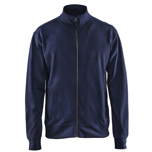 Collegepaita Blåkläder 3371 vetoketjulla mariininsininen