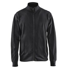 Collegepaita Blåkläder 3371 vetoketjulla musta