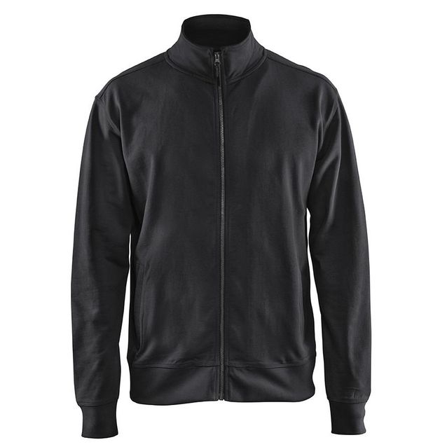 Collegepaita Blåkläder 3371 vetoketjulla musta