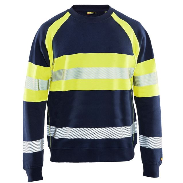 Palosuojattu collegepaita Blåkläder 3459 Multinorm mariininsininen/huomiokeltainen