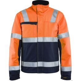 Palosuojattu talvitakki Blåkläder 4069 Multinorm huomio-oranssi/sininen