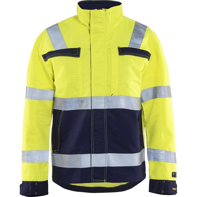 Palosuojattu takki Blåkläder 4087 Multinorm huomiokeltainen/sininen
