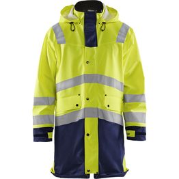 Huomiosadetakki Blåkläder 4306 Highvis huomiokeltainen/sininen