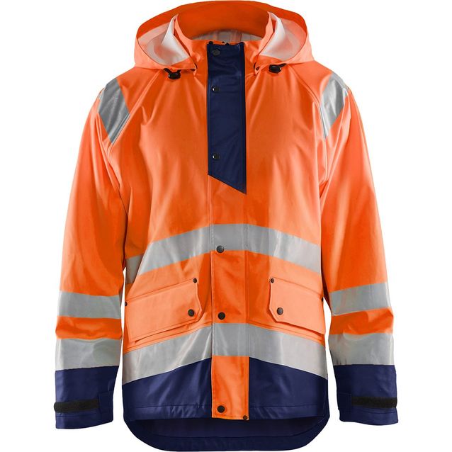 Sadetakki Blåkläder 4323 Highvis huomio-oranssi/sininen