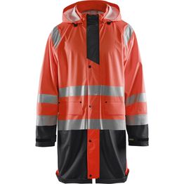Sadetakki Blåkläder 4324 Highvis huomiopunainen/musta