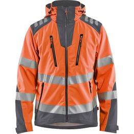 Softshell-takki Blåkläder 4491 Highvis huomio-oranssi/harmaa