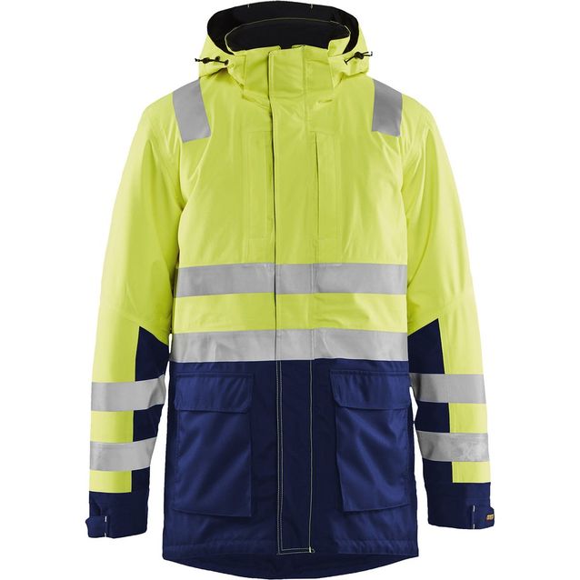 Talviparka Blåkläder 4495 Highvis huomiokeltainen/sininen