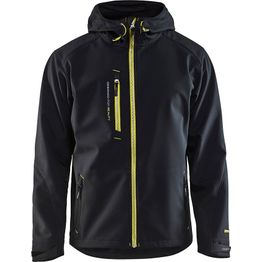 Softshell-takki Blåkläder 4749 musta/keltainen