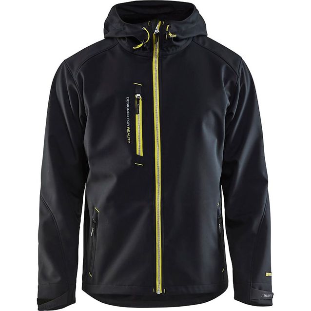 Softshell-takki Blåkläder 4749 musta/keltainen