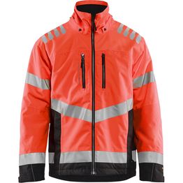 Talvitakki Blåkläder 4780 Highvis huomiopunainen/musta
