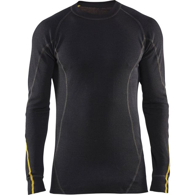 Palosuojattu aluspaita Blåkläder 4794 villasekoite musta