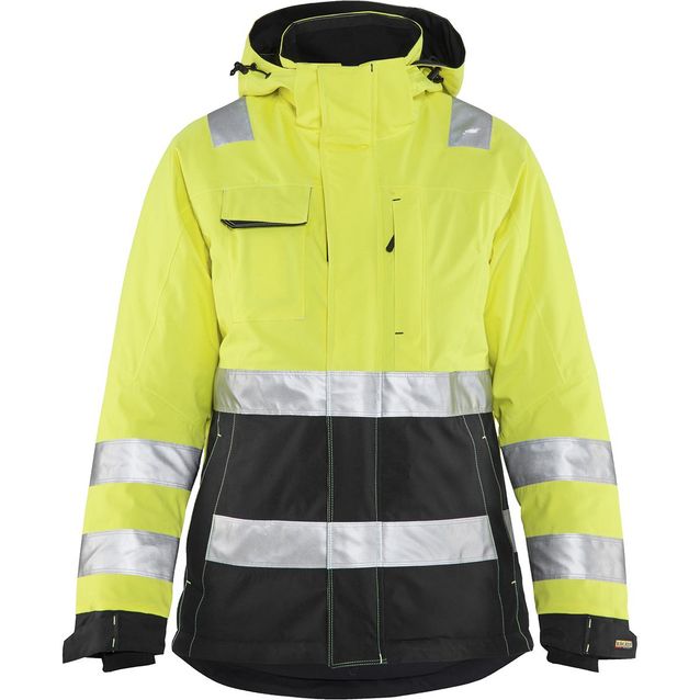 Naisten talvitakki Blåkläder 4872 Highvis huomiokeltainen/musta