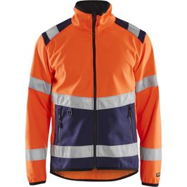 Softshell-takki Blåkläder 4877 Highvis huomio-oranssi/sininen