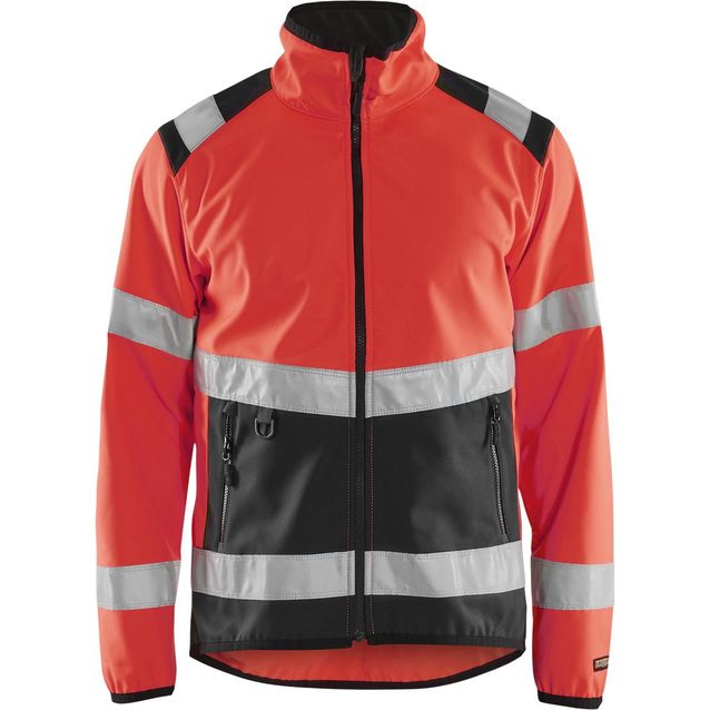 Softshell-takki Blåkläder 4877 Highvis huomiopunainen/musta