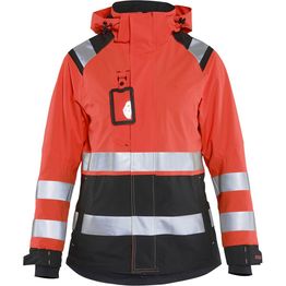 Naisten kuoritakki Blåkläder 4904 Highvis huomiopunainen/musta