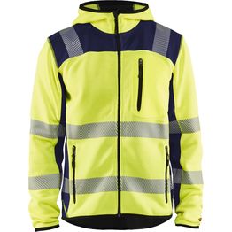 Neulottu takki Blåkläder 4923 Highvis huomiokeltainen/sininen