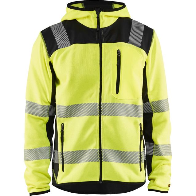 Neulottu takki Blåkläder 4923 Highvis huomiokeltainen/musta