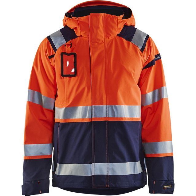 Kuoritakki Blåkläder 4987 Highvis huomio-oranssi/sininen
