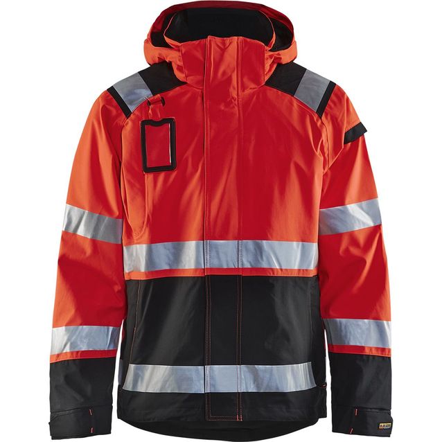 Kuoritakki Blåkläder 4987 Highvis huomiopunainen/musta