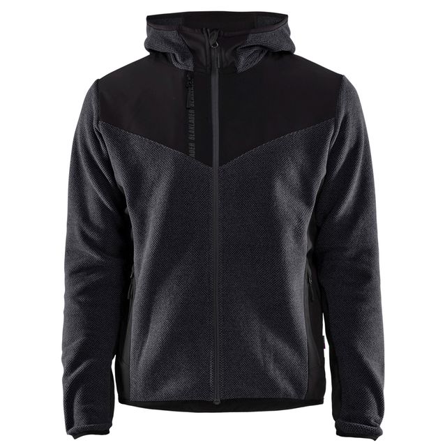 Neulottu softshell-takki Blåkläder 5940 tummansininen/musta