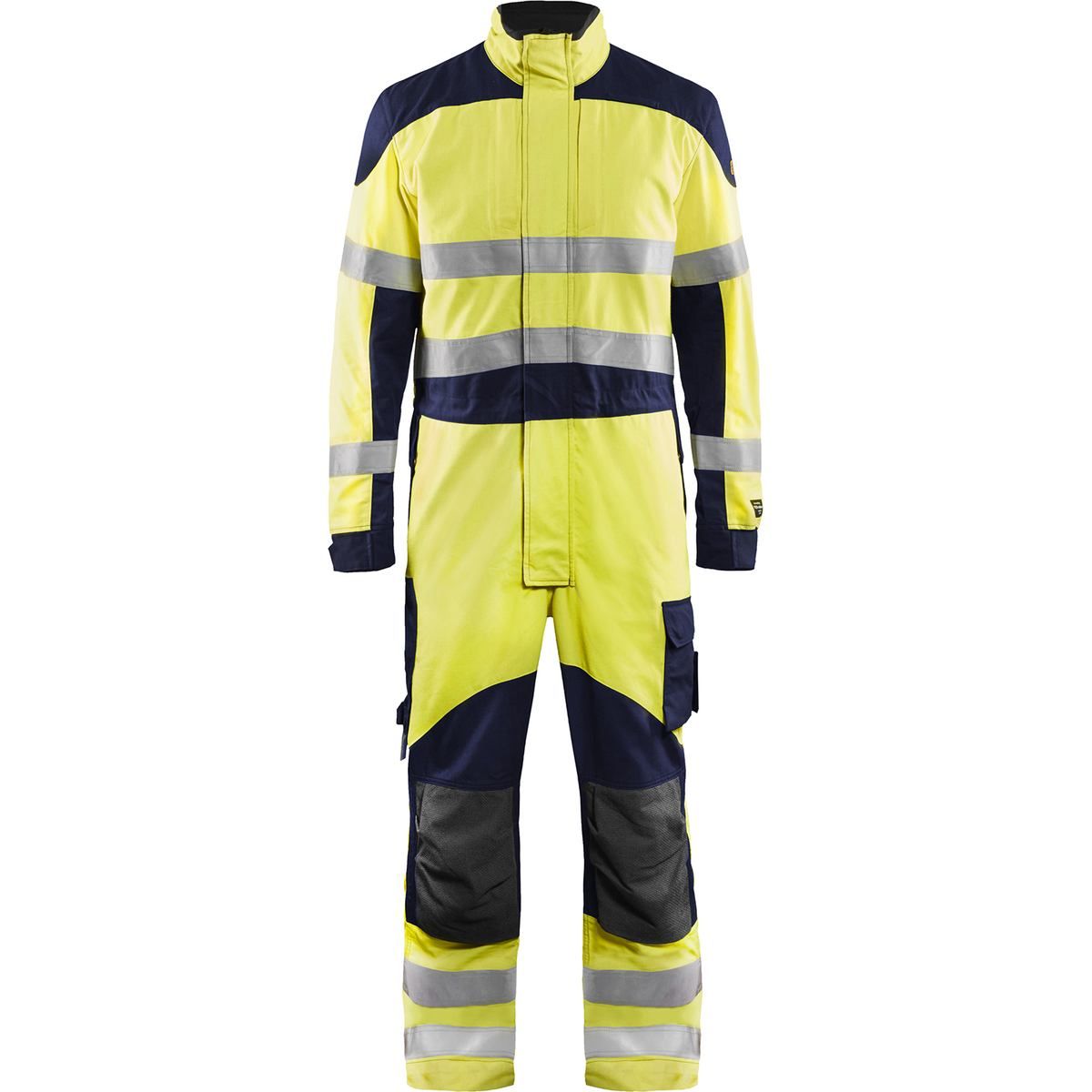 Palosuojattu haalari Blåkläder 6089 Multinorm huomiokeltainen/sininen koko D104