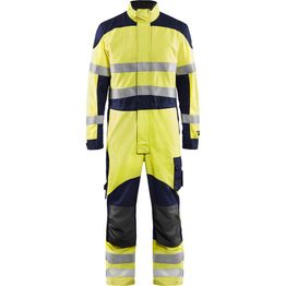 Palosuojattu haalari Blåkläder 6089 Multinorm huomiokeltainen/sininen