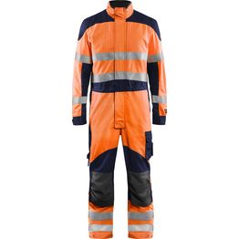 Palosuojattu haalari Blåkläder 6089 Multinorm huomio-oranssi/sininen