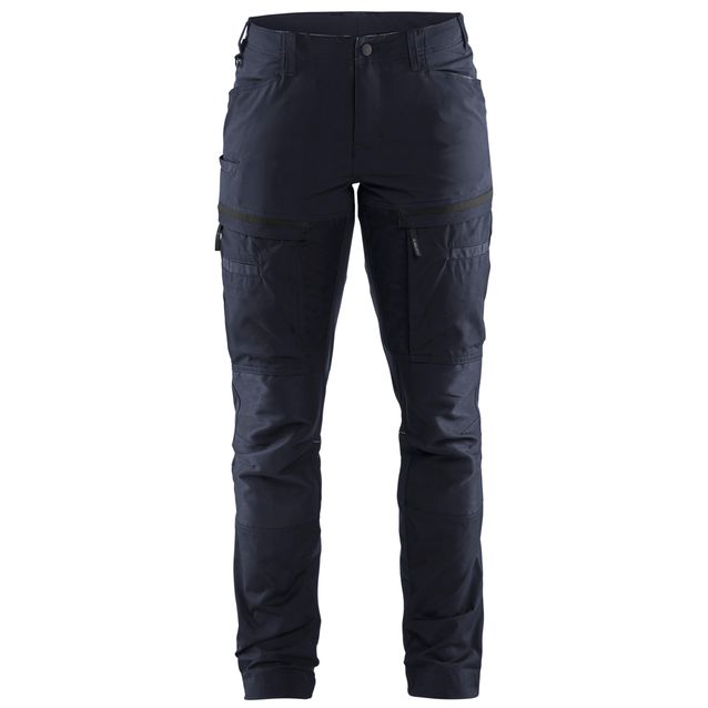 Naisten housut Blåkläder 7166 Stretch tummansininen/musta