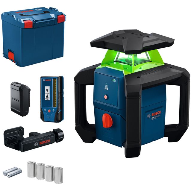 Pyörivä laser Bosch Professional GRL18V-3-31G LR3-2 18V 4xC-paristo + L-Boxx