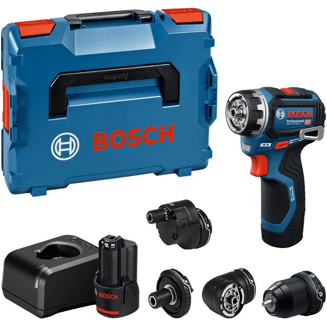 Akkuporakone Bosch Professional GSR 12V-32 FC 12V 2x2,0 Ah akuilla + 4xGFA + L-Boxx